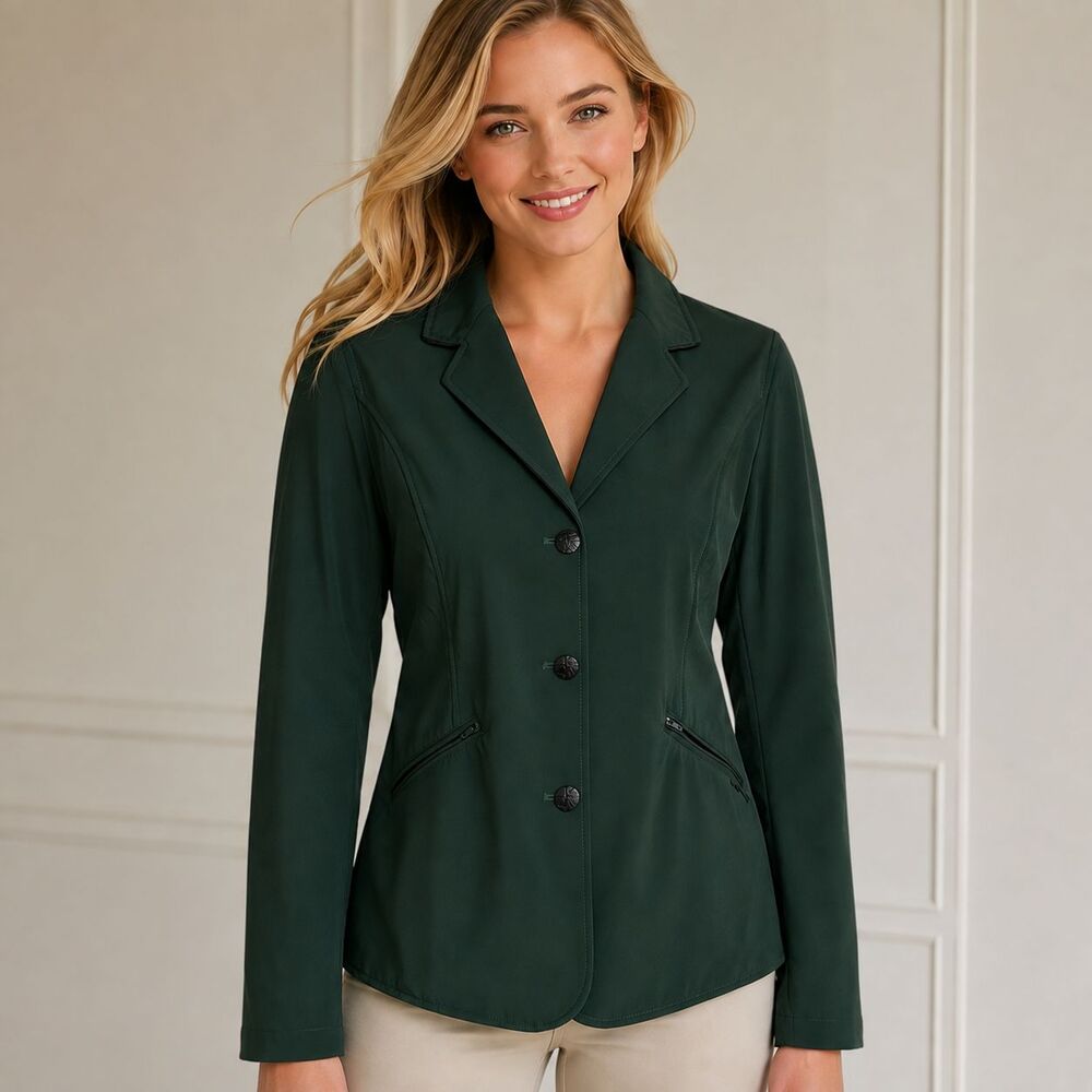 Horseware Ireland Womens Competition Riding Show Jacket Forest Green Large US 10